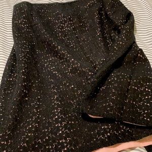 Dialogue black lace skirt